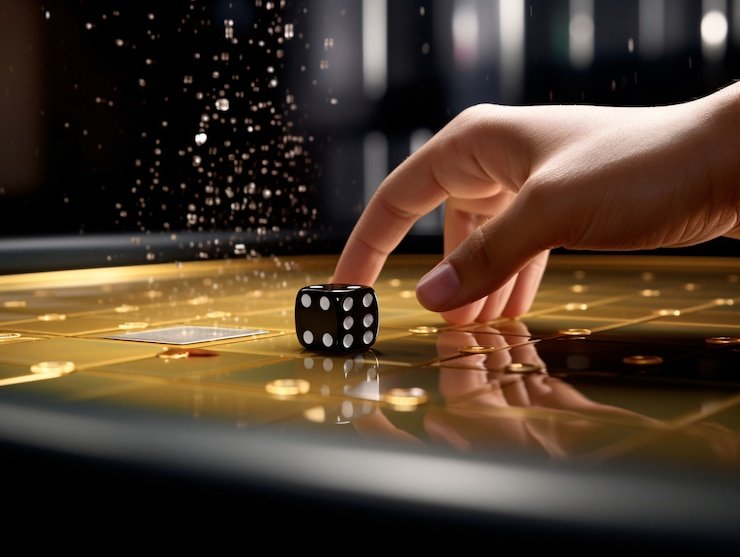 Lightning Baccarat live dealer studio with multi-camera setup on olxyoto
